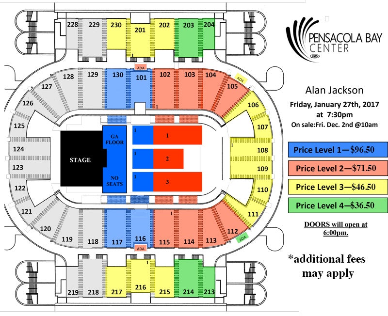 Pensacola Bay Center Seating Chart Dave Matthews Band