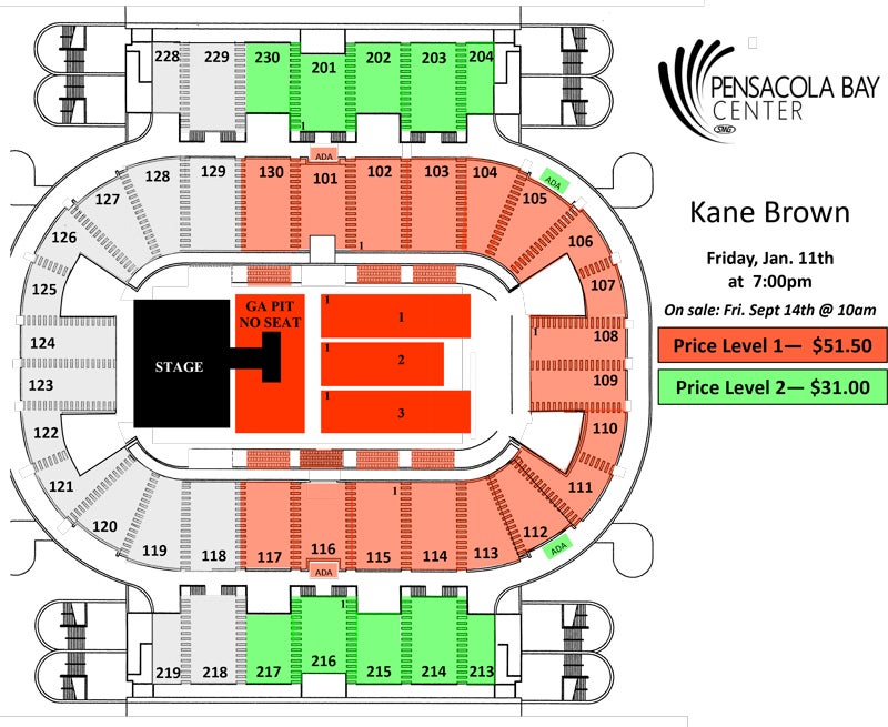 Pensacola Civic Center Seating Chart